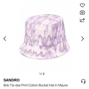 Sandro Purple Tie-Dye Bucket Hat